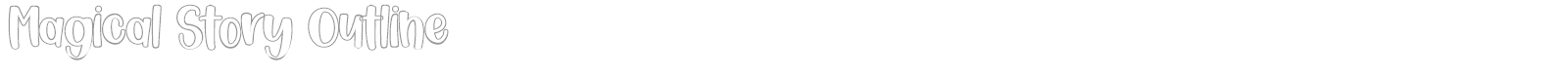 Magical Story font preview